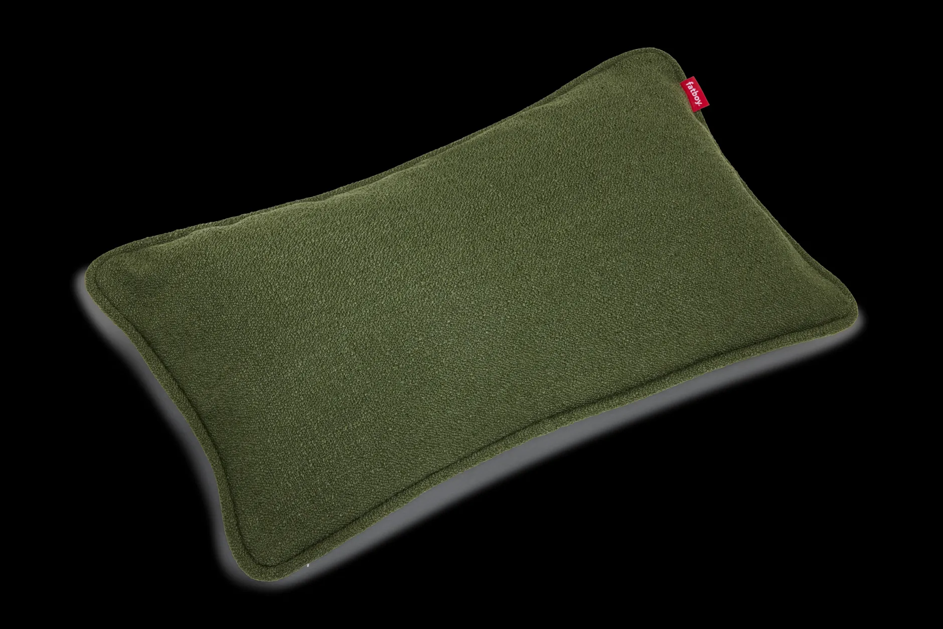 Puff Pillow Boucle Dekokissen, grün, 65x24 cm