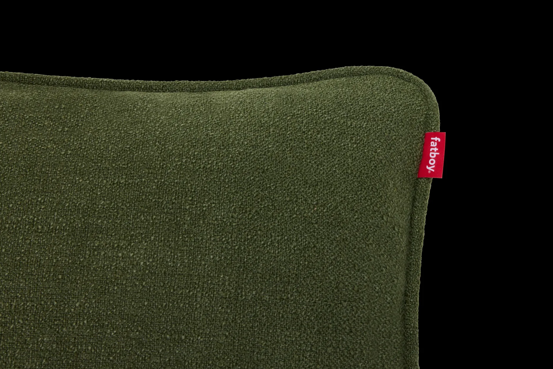 Puff Pillow Boucle Dekokissen, grün, 65x24 cm