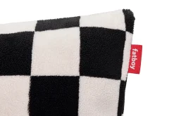 Square Pillow Teddy Kissen aus superweichem Teddy-Stoff, weiß, 50x50 cm