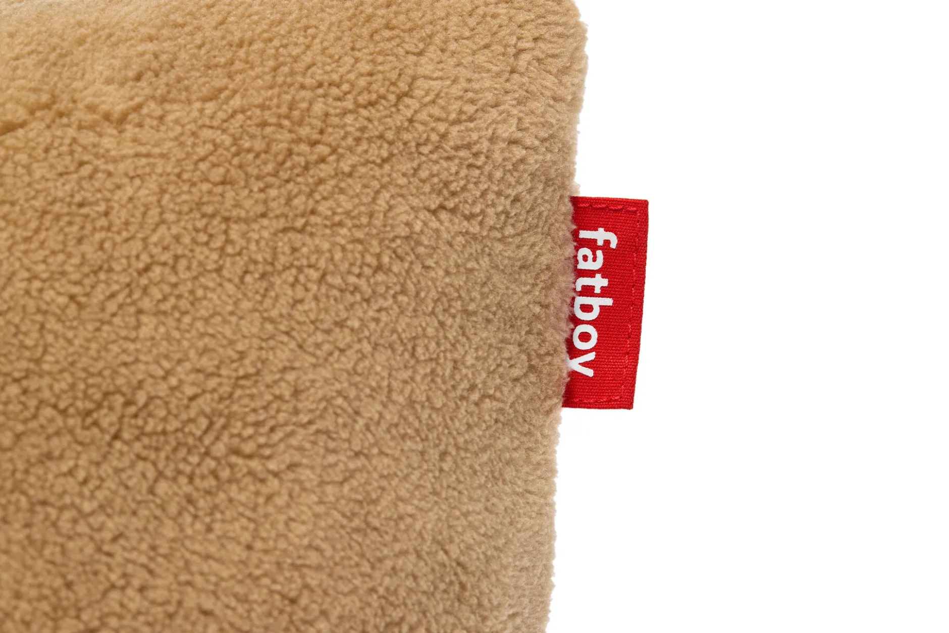 Square Pillow Teddy Kissen aus superweichem Teddy-Stoff, braun, 50x50 cm