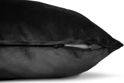 Square Pillow Velvet Dekokissen, schwarz, 50x50x5 cm