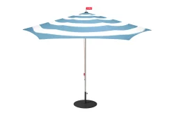Stripesol + Base Black Sonnenschirm mit Fuß, 350x350x280 cm