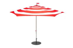 Stripesol + Base Black Sonnenschirm mit Fuß, 350x350x280 cm