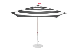 Stripesol + Base Light Grey Sonnenschirm mit Fuß, 350x350x280 cm
