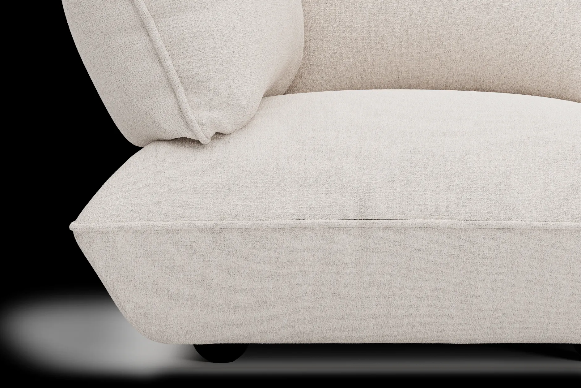 Sumo Corner Seat Boucle Corner Seat, beige, 108x108x90 cm