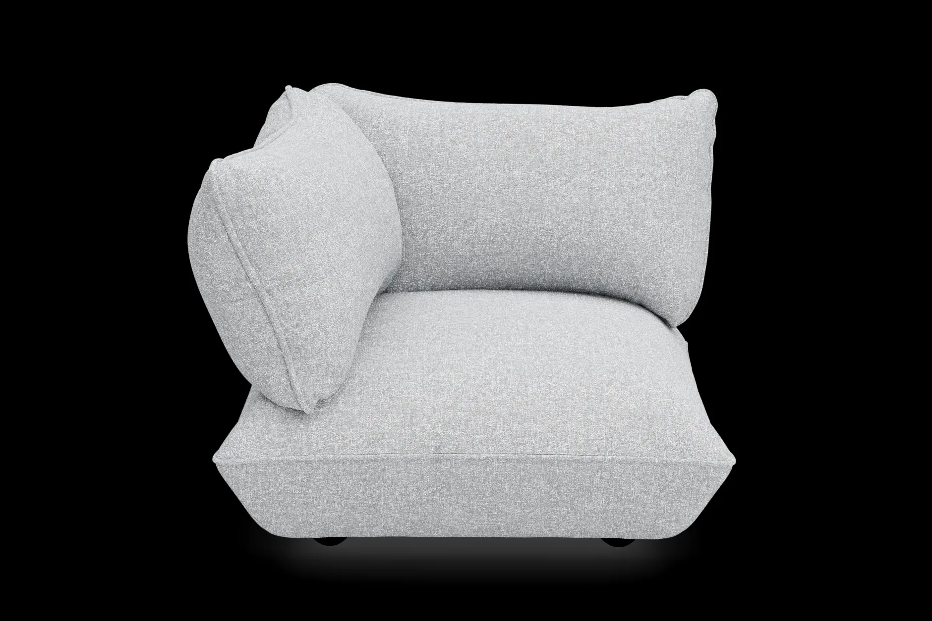 Sumo Corner Seat Boucle Corner Seat, grau, 108x108x90 cm