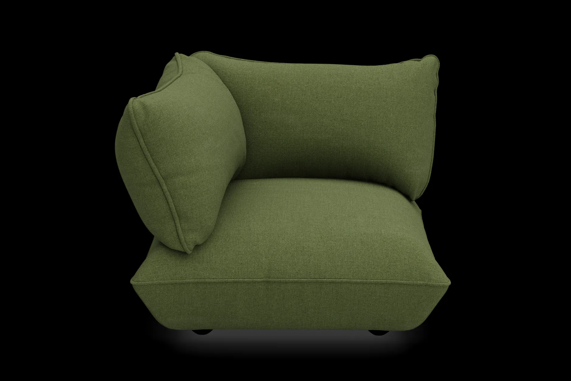 Sumo Corner Seat Boucle Corner Seat, grün, 108x108x90 cm