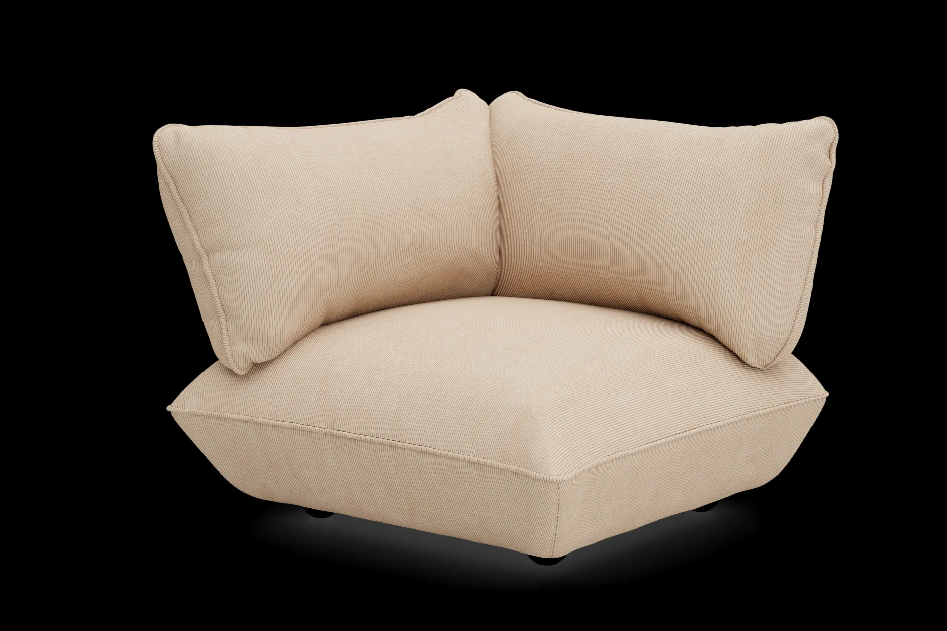 Sumo Corner Seat Left Cord Corner Seat, beige,cm