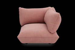Sumo Corner Seat Right Cord Corner Seat, rosa, 108x108x90 cm