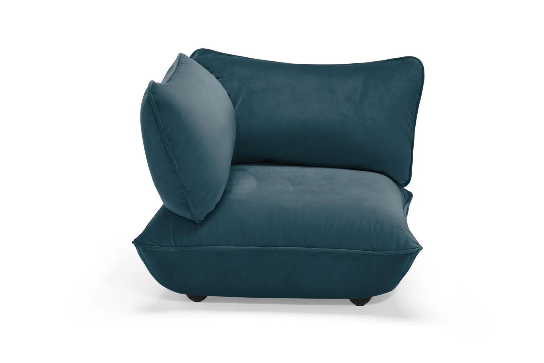 Sumo Corner Seat Velvet Corner Seat, blau, 108x108x90 cm
