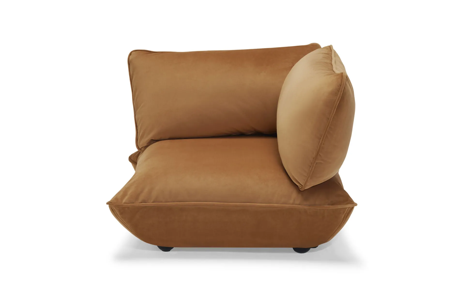 Sumo Corner Seat Velvet Corner Seat, braun, 108x108x90 cm