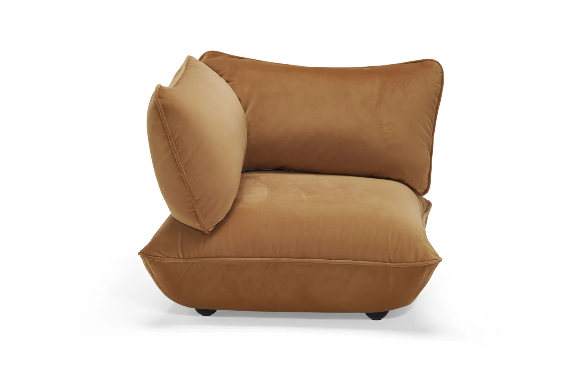 Sumo Corner Seat Velvet Corner Seat, braun, 108x108x90 cm