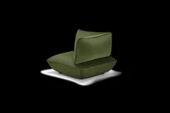 Sumo Corner Seat Velvet Corner Seat, grün, 108x108x90 cm