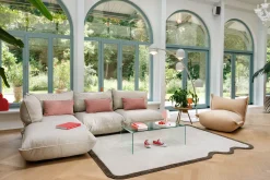 Sumo Corner Sofa Boucle Beige Modulares Indoor-Sofa, 301x108x90 cm