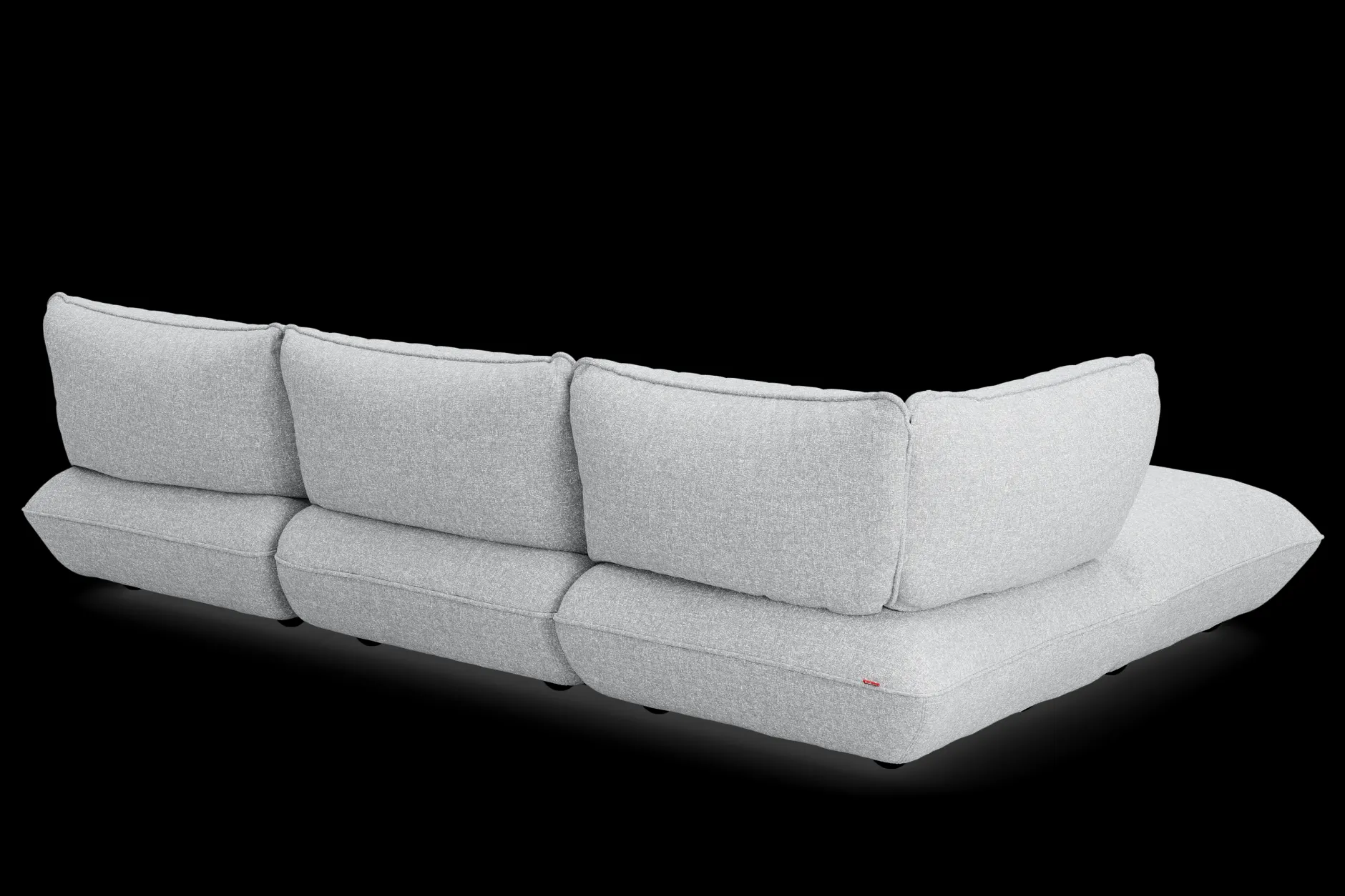 Sumo Corner Sofa Boucle Light Grey Melange Modulares Indoor-Sofa, 301x108x90 cm