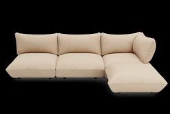 Sumo Corner Sofa Right Cord Beige Modulares Indoor-Sofa, 301x108x90 cm
