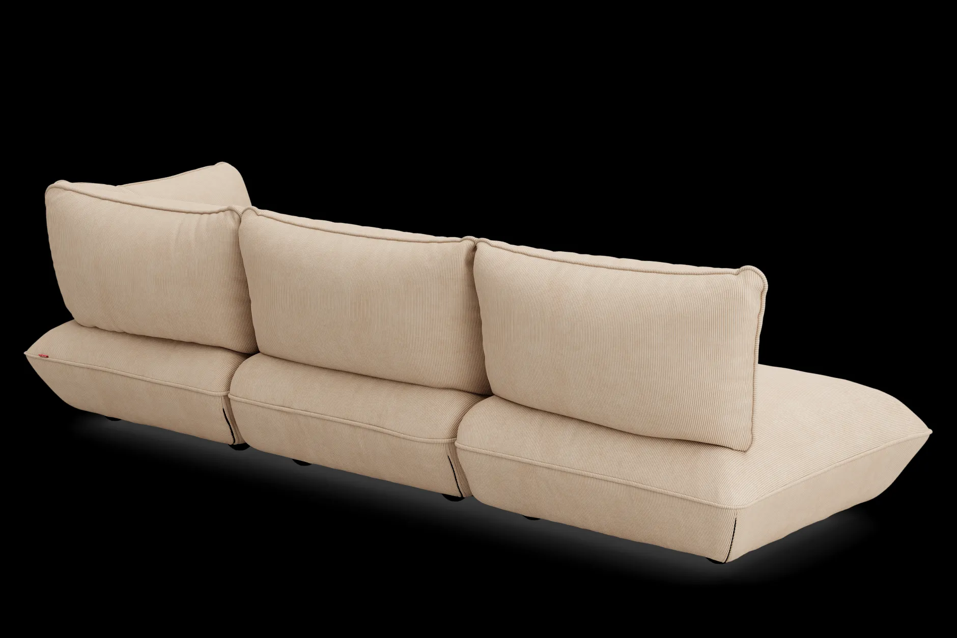 Sumo Corner Sofa Right Cord Beige Modulares Indoor-Sofa, 301x108x90 cm