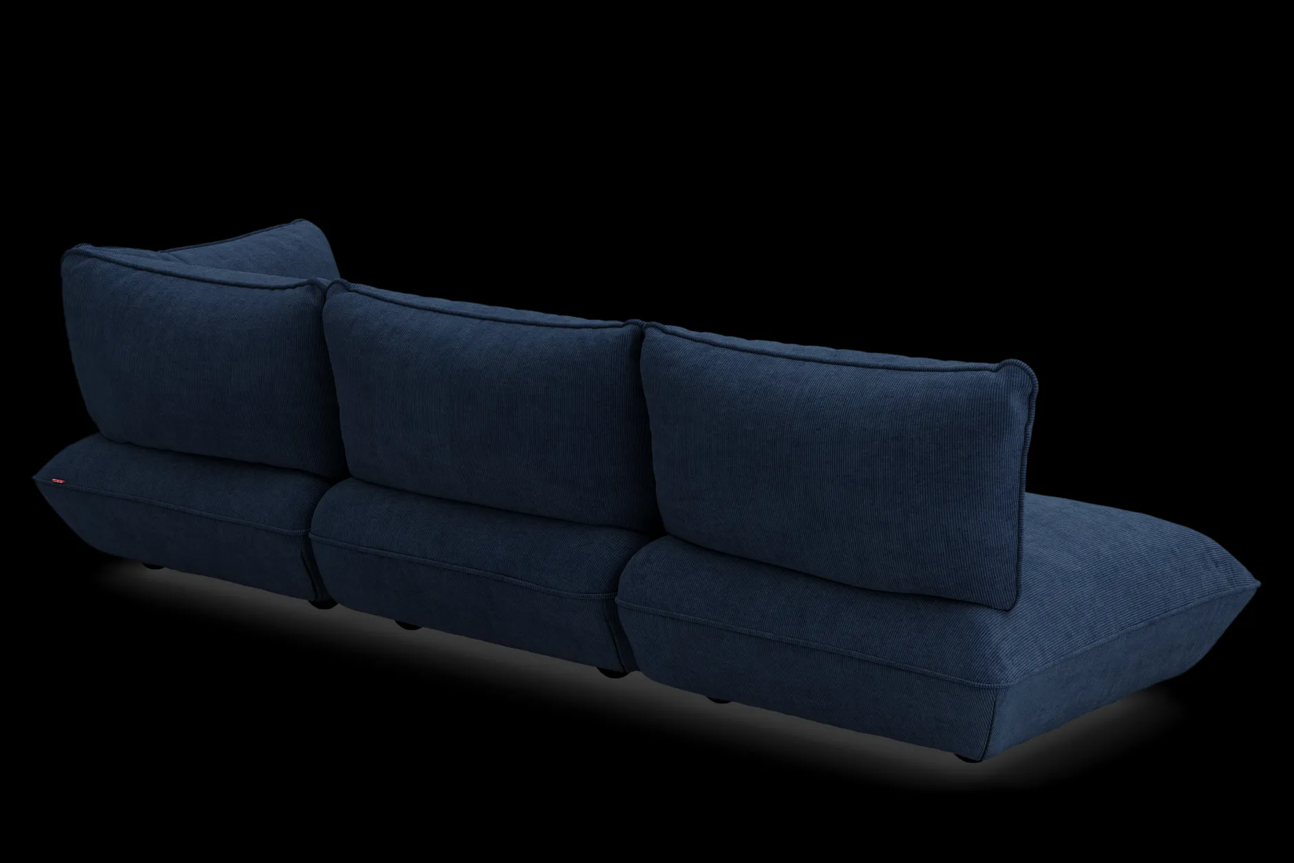 Sumo Corner Sofa Right Cord Deep Blue Modulares Indoor-Sofa, 301x108x90 cm