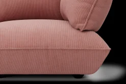 Sumo Corner Sofa Right Cord Soft Pink Modulares Indoor-Sofa, 301x108x90 cm