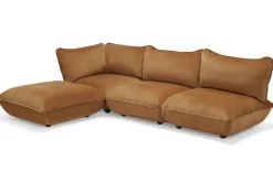 Sumo Corner Sofa Velvet Modulares Indoor-Sofa, 301x108x90 cm