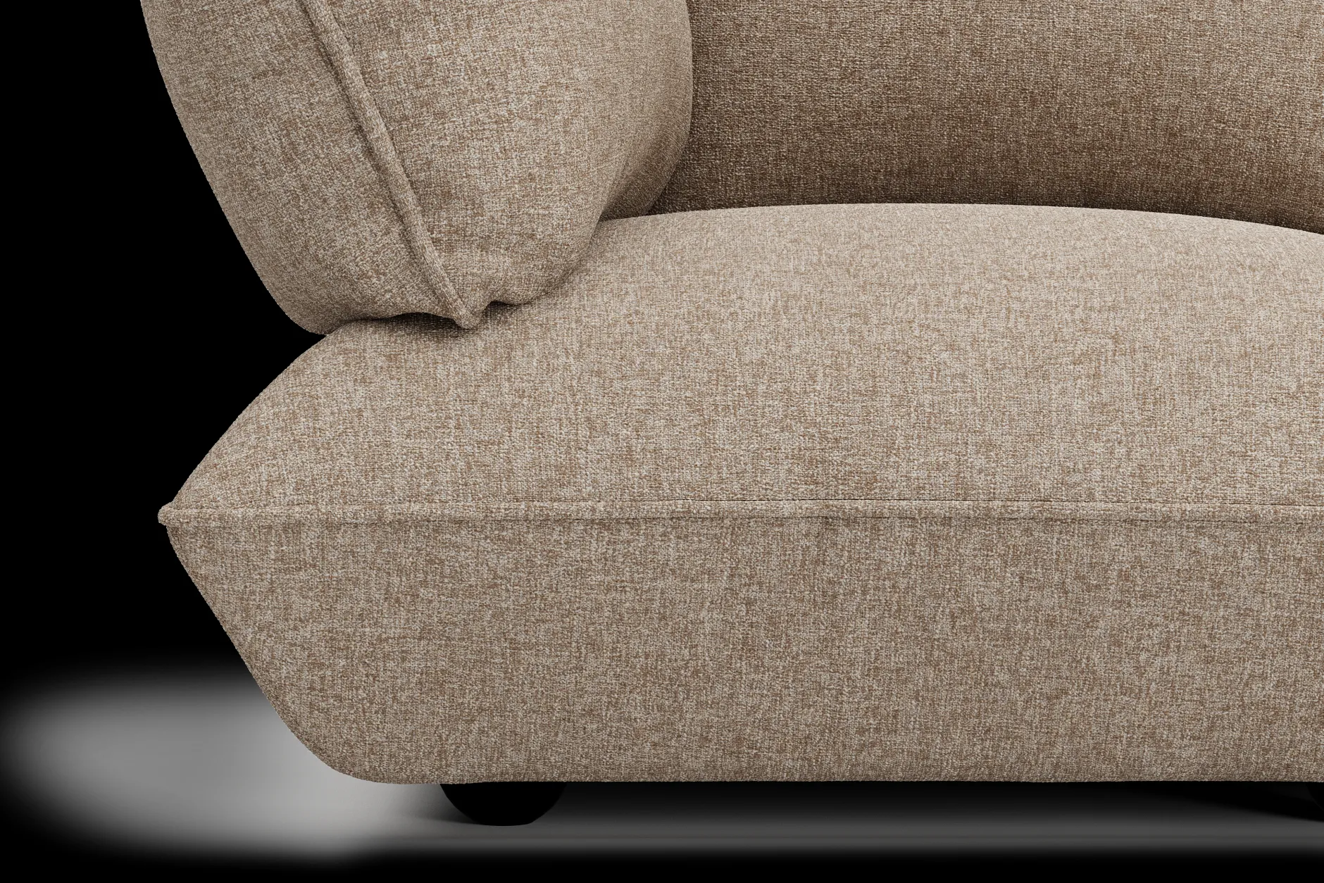 Sumo Hocker Boucle Hocker, braun, 108x108x44 cm