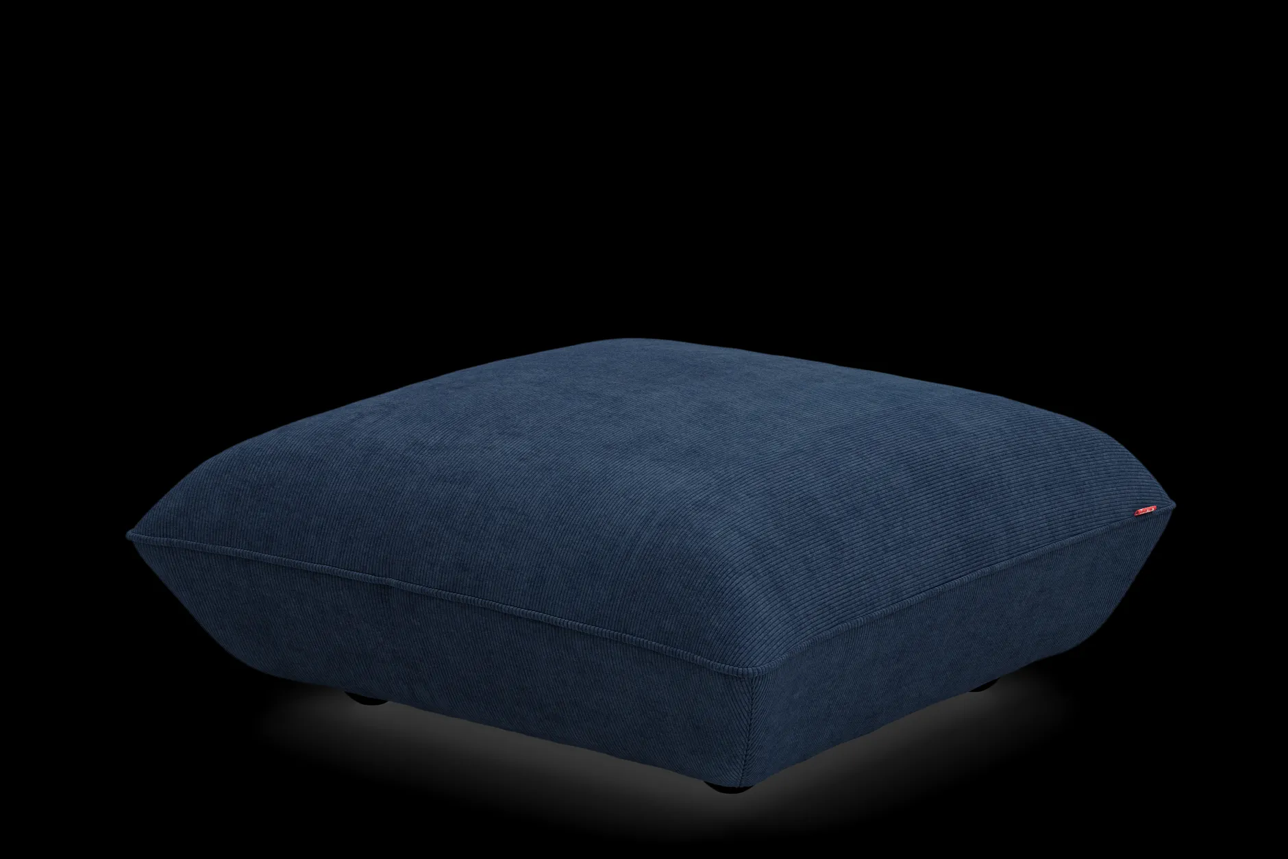 Sumo Hocker Cord Hocker, blau, 108x108x44 cm