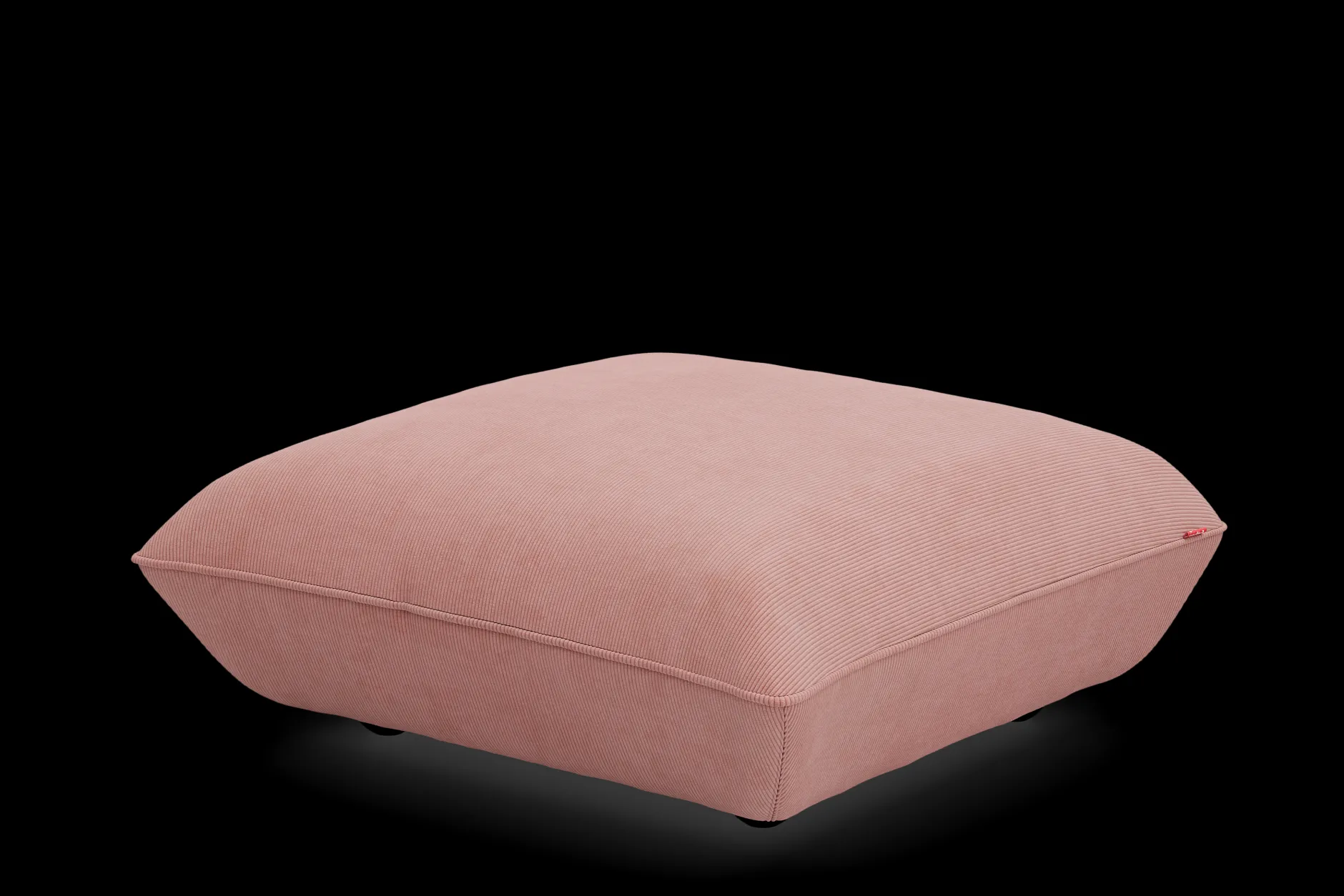 Sumo Hocker Cord Hocker, rosa, 108x108x44 cm