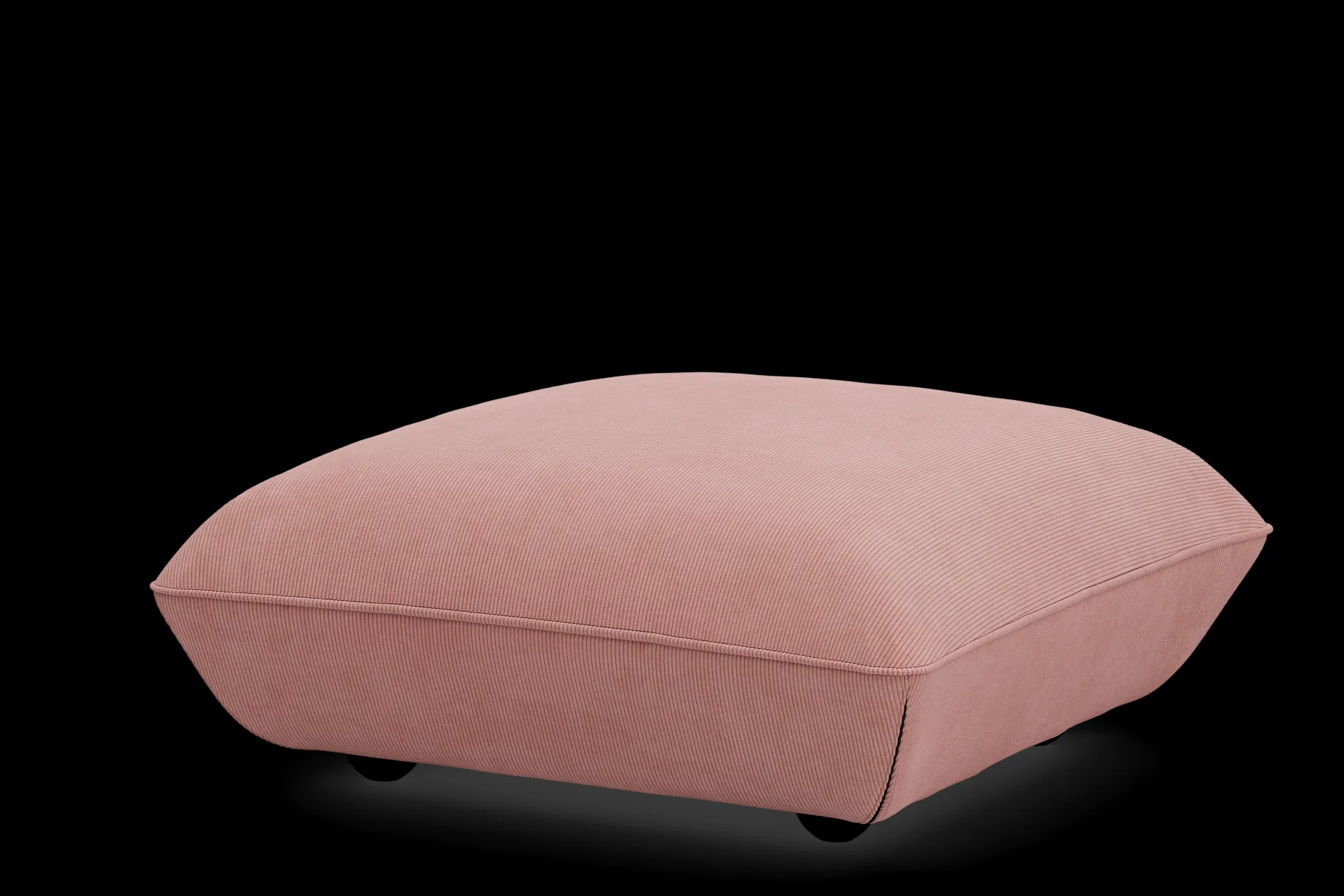 Sumo Hocker Cord Hocker, rosa, 108x108x44 cm
