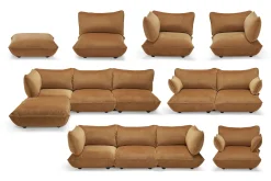 Sumo Hocker Velvet Hocker, braun, 108x108x44 cm