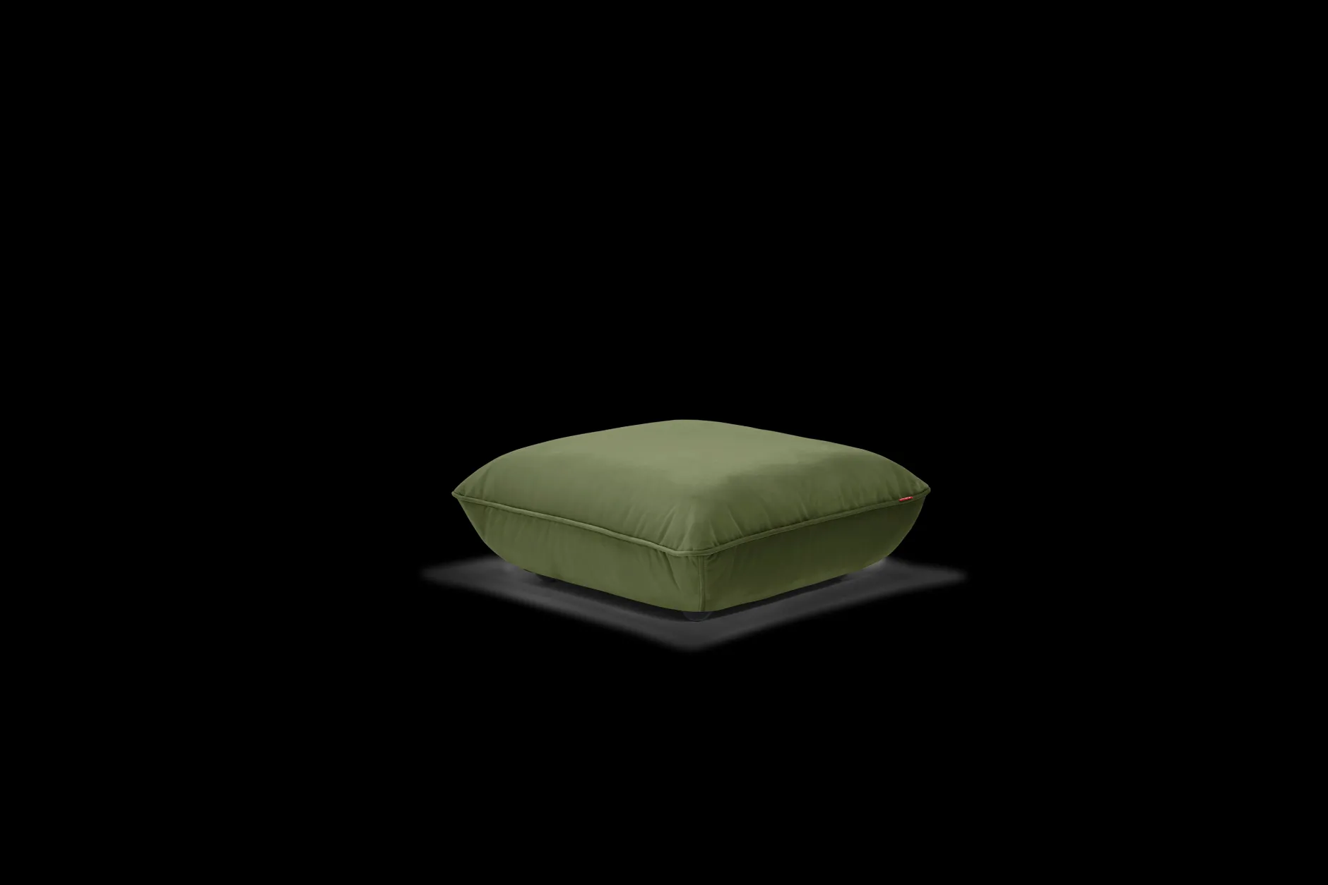 Sumo Hocker Velvet Hocker, grün, 108x108x44 cm