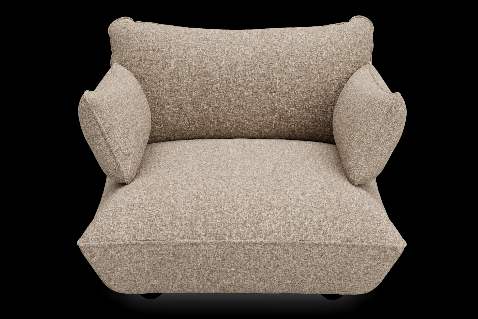 Sumo Loveseat Boucle Light Brown Melange Loveseat, 114x108x90 cm