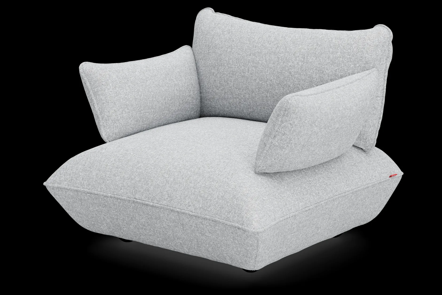 Sumo Loveseat Boucle Light Grey Melange Loveseat, 114x108x90 cm