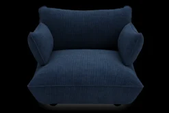 Sumo Loveseat Cord Deep Blue Loveseat, 114x108x90 cm