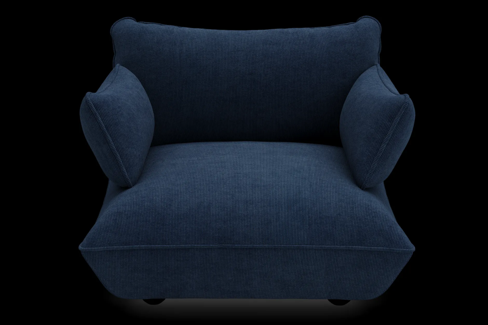 Sumo Loveseat Cord Deep Blue Loveseat, 114x108x90 cm