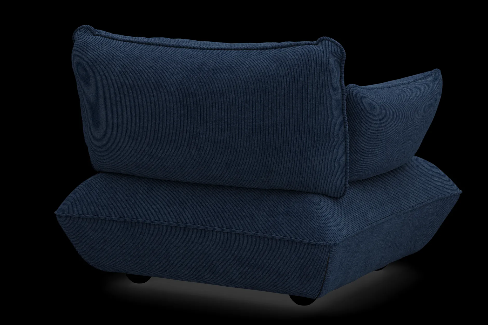 Sumo Loveseat Cord Deep Blue Loveseat, 114x108x90 cm