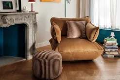 Sumo Loveseat Velvet Almond Loveseat, 114x108x90 cm