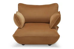 Sumo Loveseat Velvet Almond Loveseat, 114x108x90 cm
