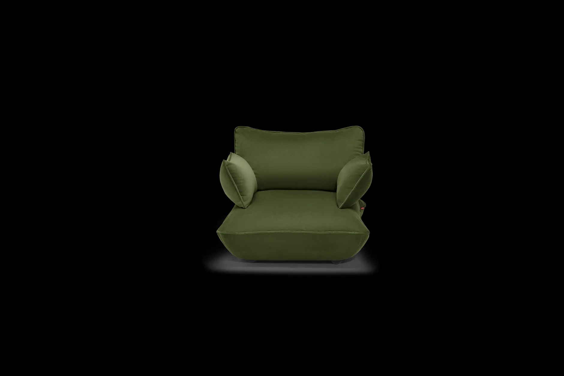 Sumo Loveseat Velvet Deep Green Loveseat, 114x108x90 cm