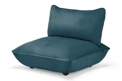 Sumo Seat Velvet Seat, blau, 108x108x90 cm