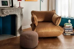 Sumo Seat Velvet Seat, braun, 108x108x90 cm