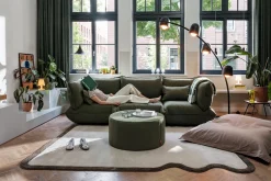 Sumo Sofa Grand Boucle Leaf Green Modulares Indoor-Sofa, 301x108x90 cm