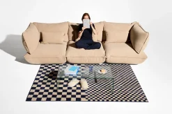 Sumo Sofa Grand Cord Beige Modulares Indoor-Sofa, 301x108x90 cm