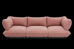 Sumo Sofa Grand Cord Soft Pink Modulares Indoor-Sofa, 301x108x90 cm