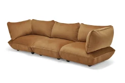 Sumo Sofa Grand Velvet Almond Modulares Indoor-Sofa, 301x108x90 cm