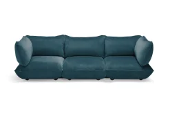 Sumo Sofa Grand Velvet Petrol Modulares Indoor-Sofa, 301x108x90 cm