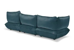 Sumo Sofa Grand Velvet Petrol Modulares Indoor-Sofa, 301x108x90 cm