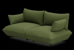 Sumo Sofa Medium Boucle Leaf Green Modulares Indoor-Sofa, 210.5x108x90 cm