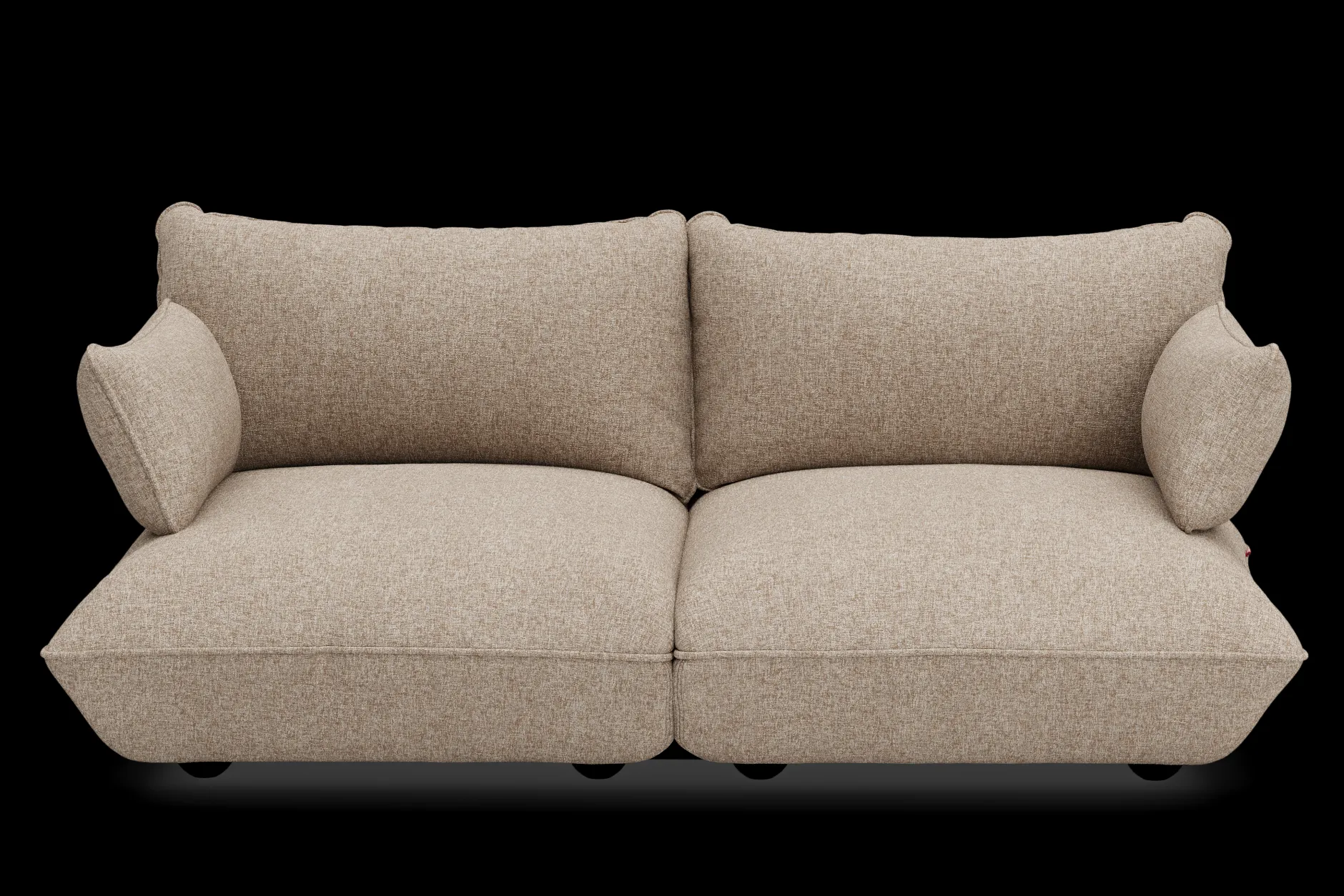 Sumo Sofa Medium Boucle Light Brown Melange Modulares Indoor-Sofa, 210.5x108x90 cm