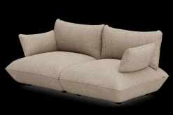 Sumo Sofa Medium Boucle Light Brown Melange Modulares Indoor-Sofa, 210.5x108x90 cm