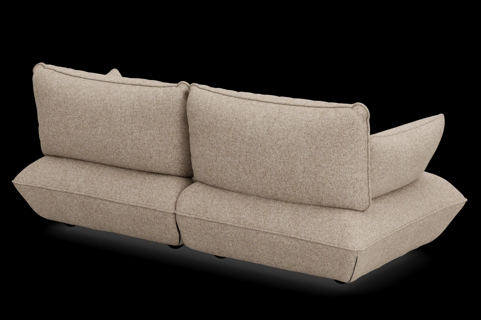 Sumo Sofa Medium Boucle Light Brown Melange Modulares Indoor-Sofa, 210.5x108x90 cm